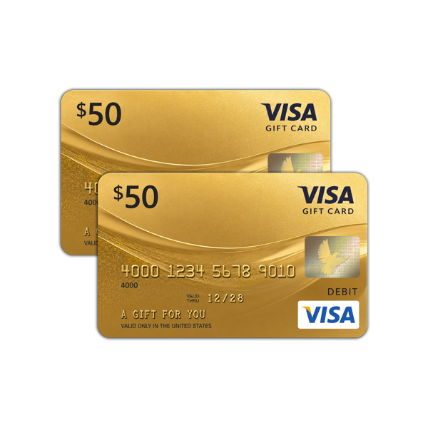 two $50 gift cards reward for gun buy back program
